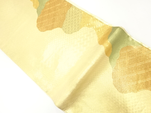 JAPANESE FUKURO OBI / CHIKUZEN HAKATA / SAGANISHIKI / WOVEN RHOMBUS